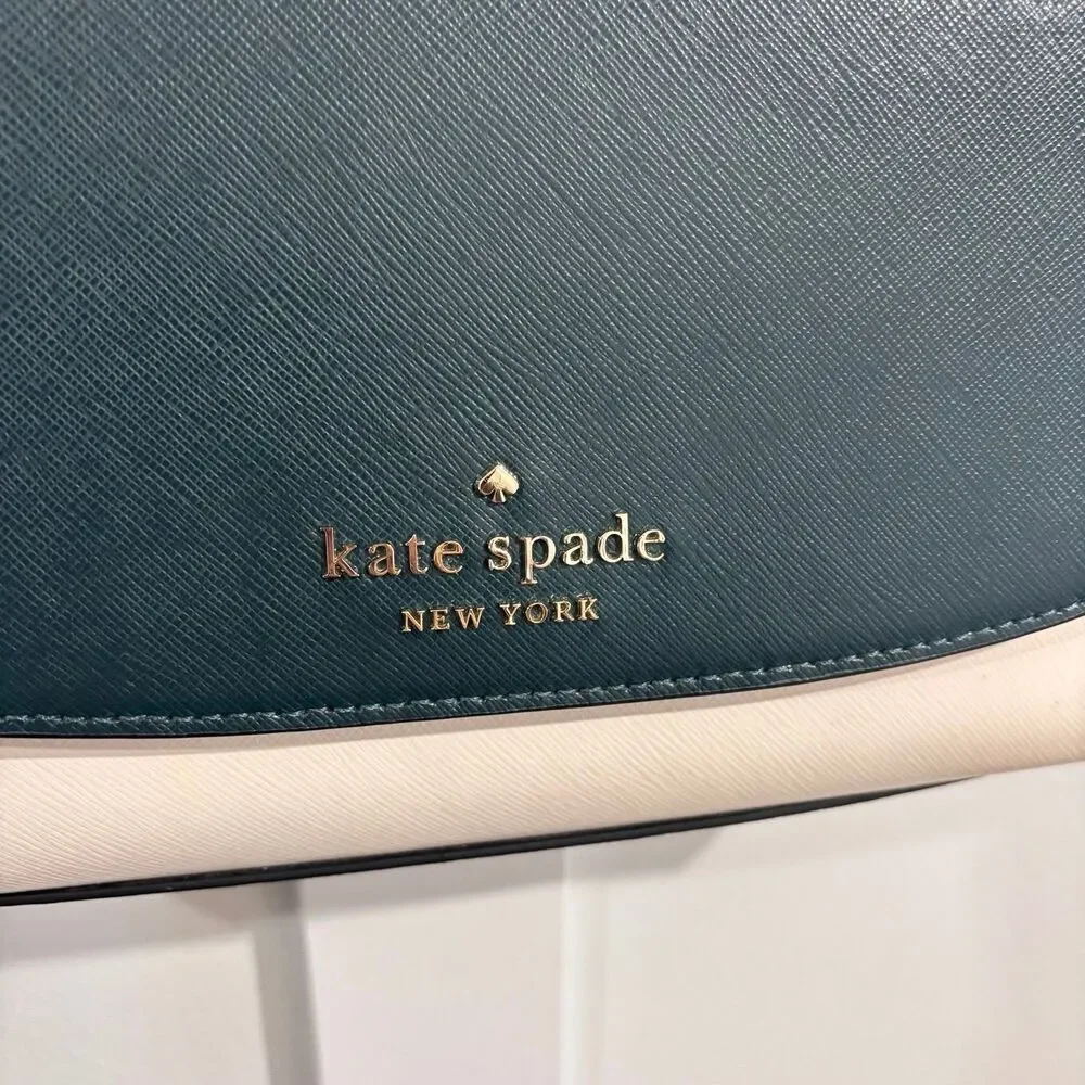 Kate Spade Carson Convertible Crossbody Bag Staci Slim Card Holder Peacock - Picture 3 of 9